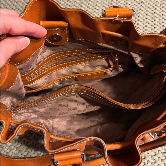 Michael Kors Tan Leather Tote Bag - Picture 3 of 3